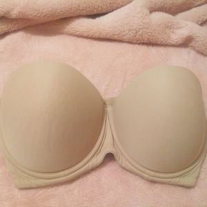 36 DD beige strapless bra